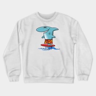 Do You Even Surf, Bro? Surfing Shark Crewneck Sweatshirt